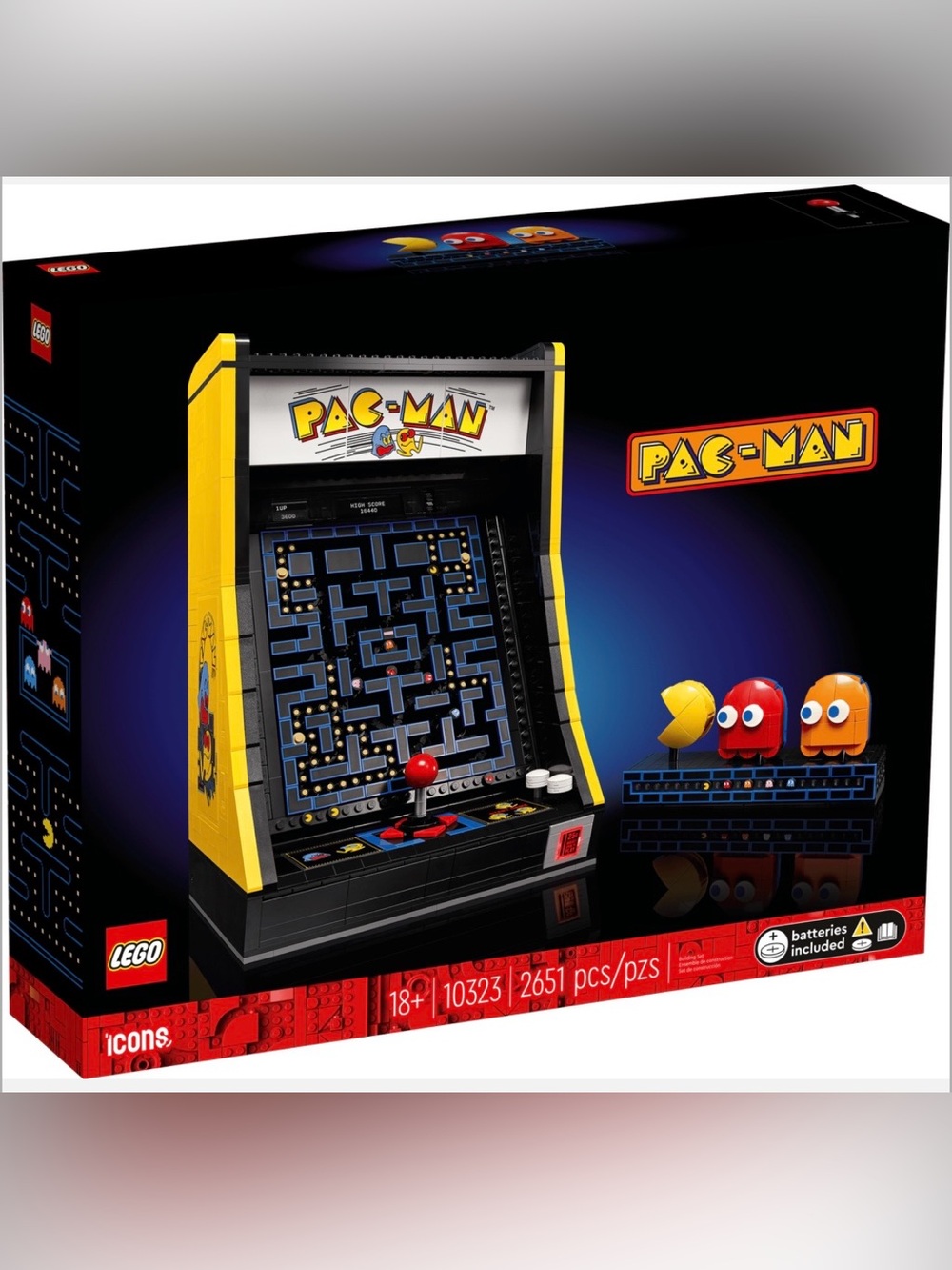New LEGO Icons 10323 PAC-MAN Arcade Set Factory Sealed Retired